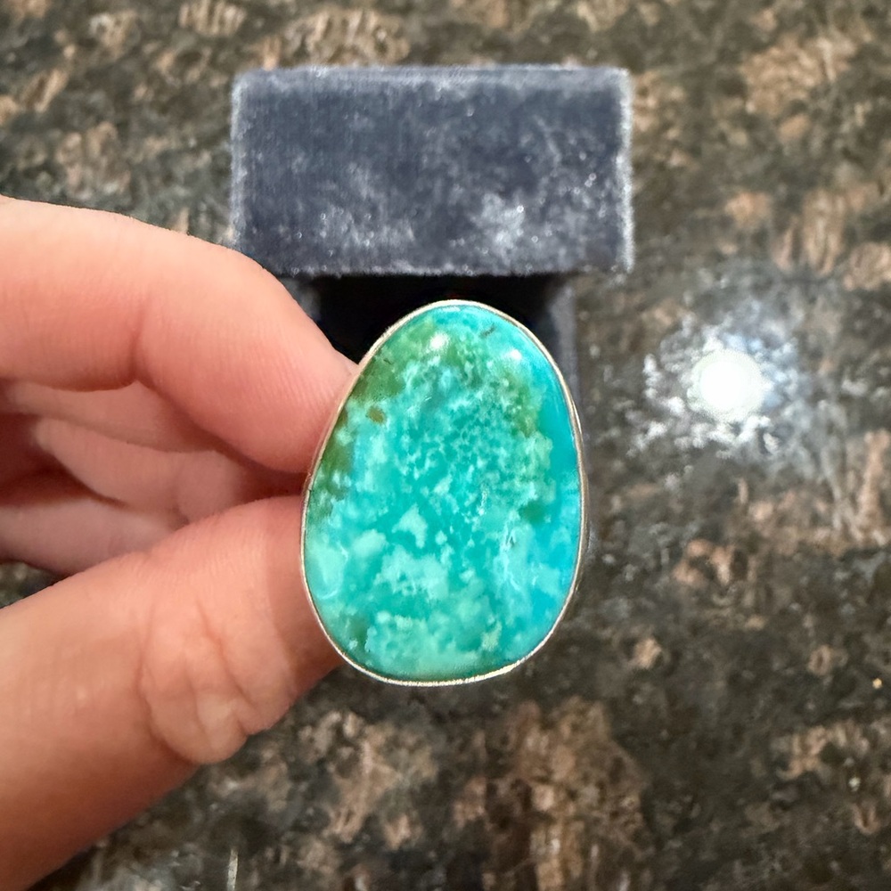 Turquoise Stone Ring - Picture 3 of 5